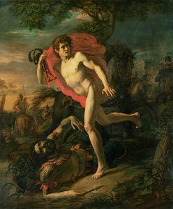 Acte de bravoure des jeunes de Kiev lors du siège de Kiev par les Petchénègues en 968, vers 1810 - Andrei Ivanov